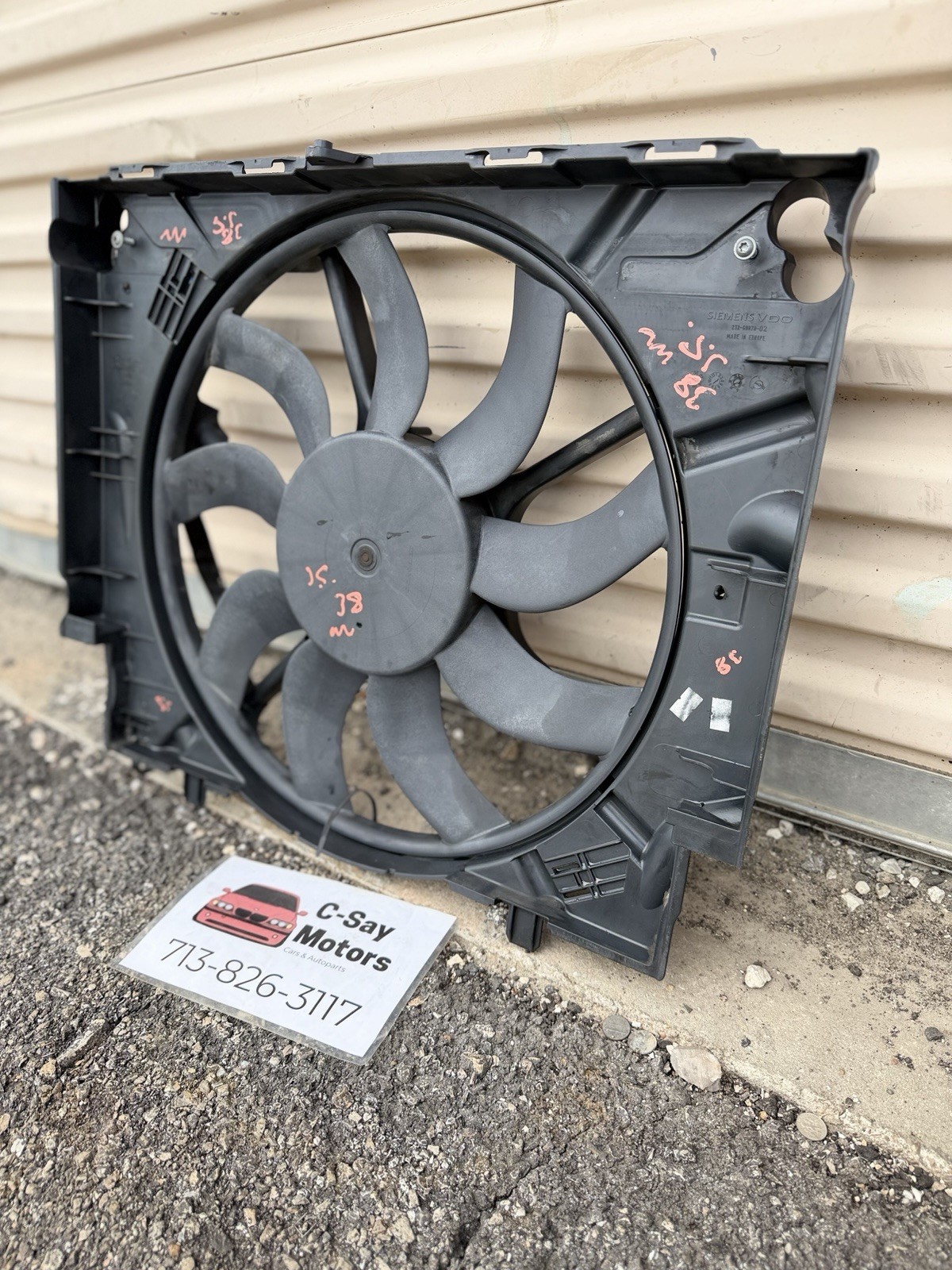 2008-2010 Bmw 535i Radiation Fan