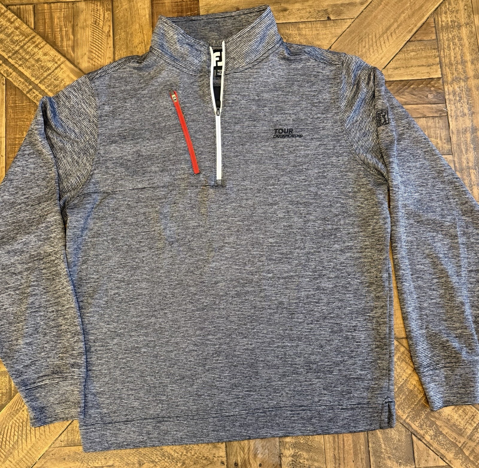 Footjoy Golf Performance 1/4 Zip Pullover Mens Medium Tour Championship Logo G54