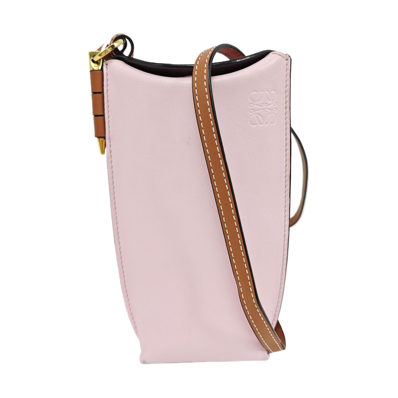 【Authentic】 LOEWE Gate Pink Leather Handbags (DDP)