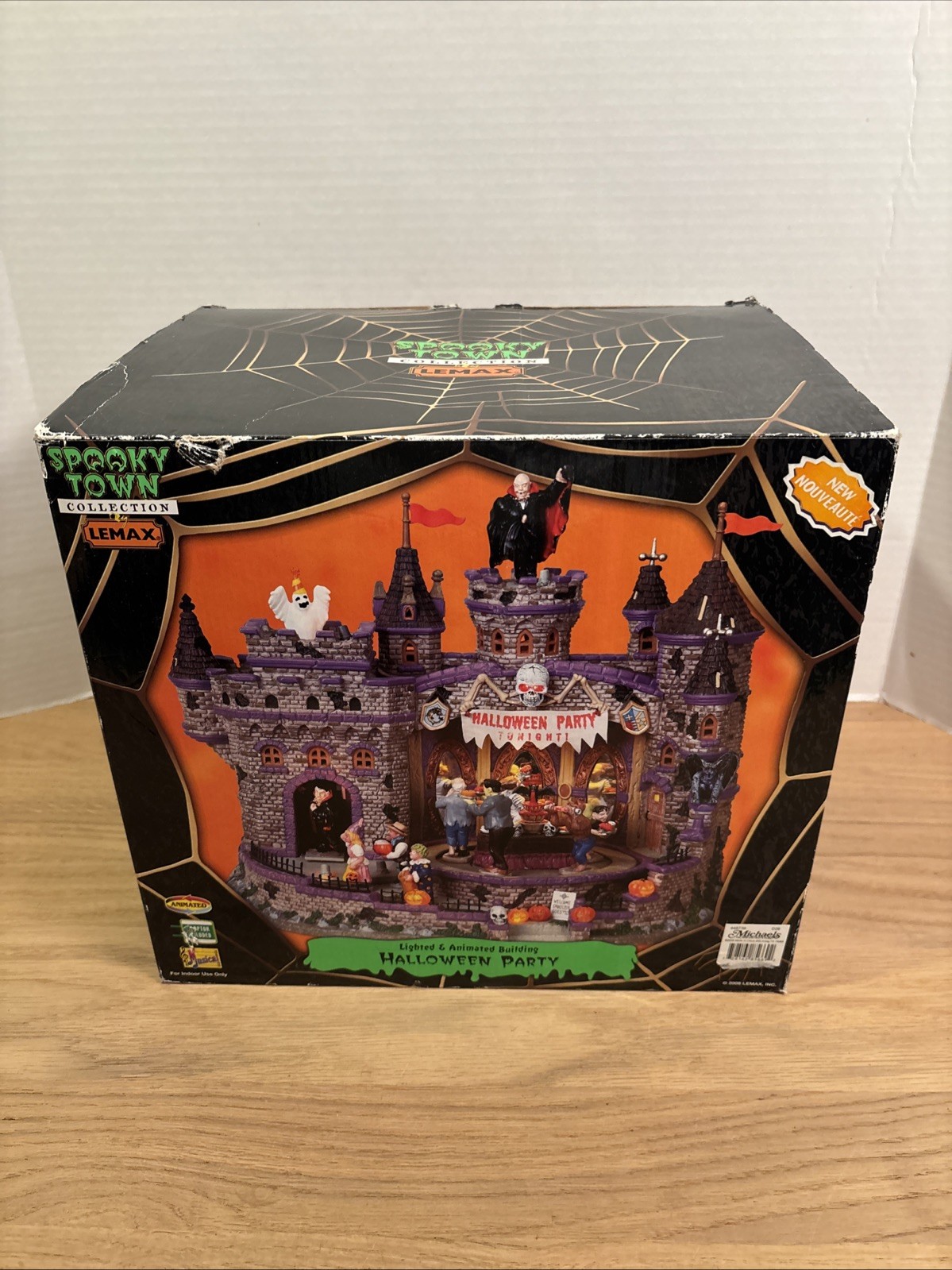 2008 Lemax Spooky Town Village Halloween Party Animated Rare - #85669 - Tested