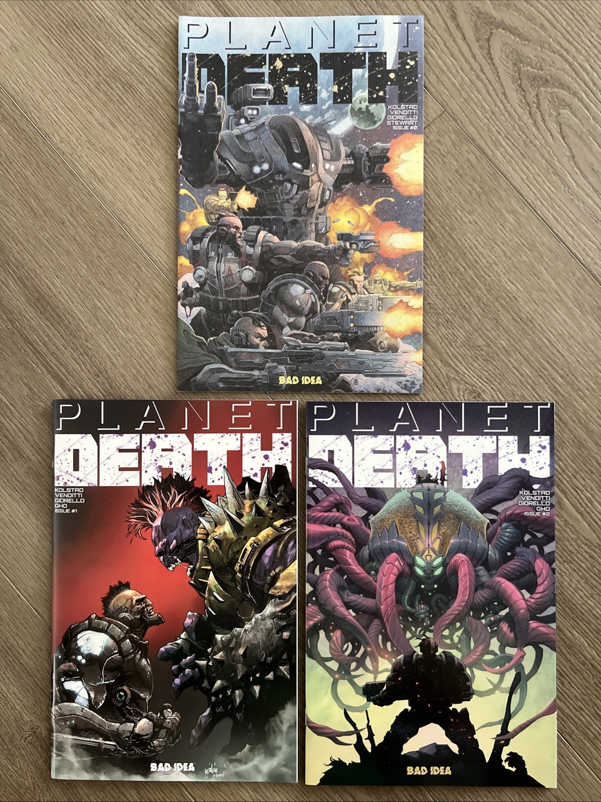 Lot 0-2 Planet Death Bad Idea Comics 2025 Lot 0-2 Planet Death Bad Idea Comics 2025