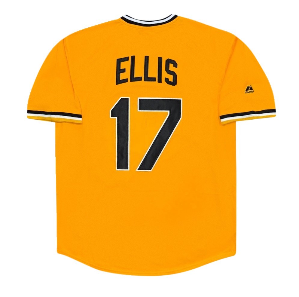 Dock Ellis 1979 Pittsburgh Pirates Cooperstown Gold Throwback Jersey Men’s Large