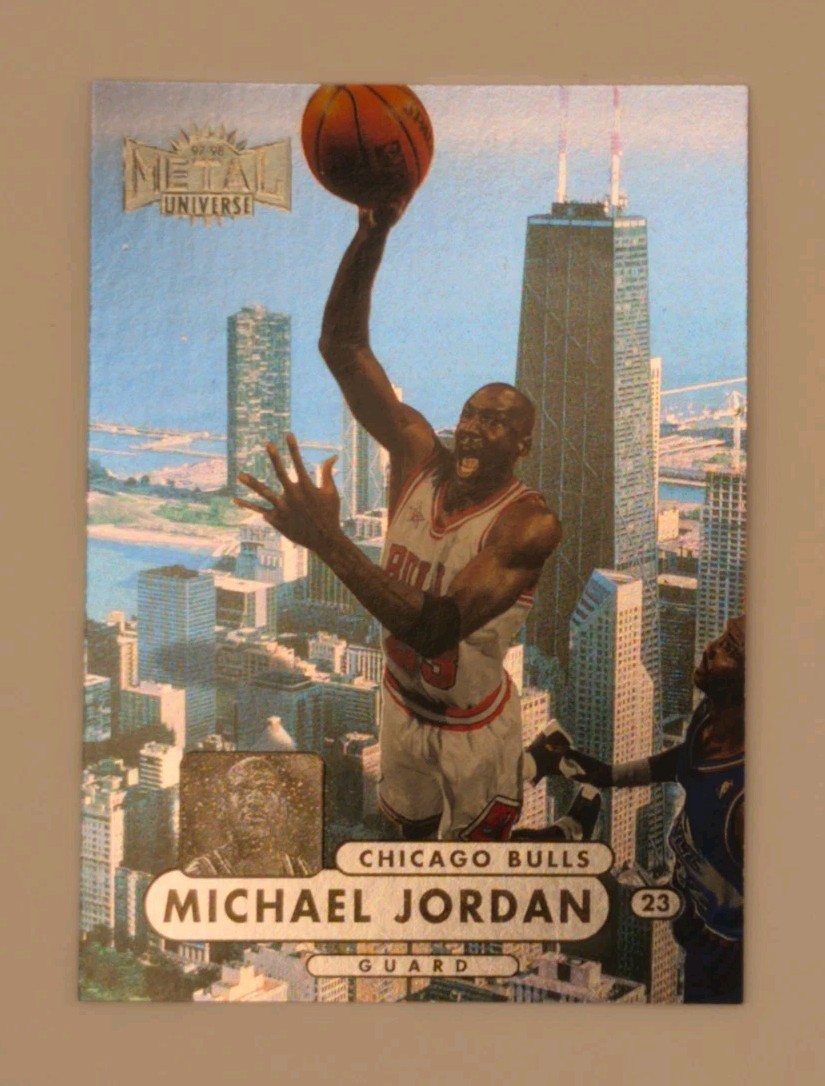 1997-98 Metal Universe Championship Preview - Michael Jordan #23 1997-98 Metal Universe Championship Preview - Michael Jordan #23