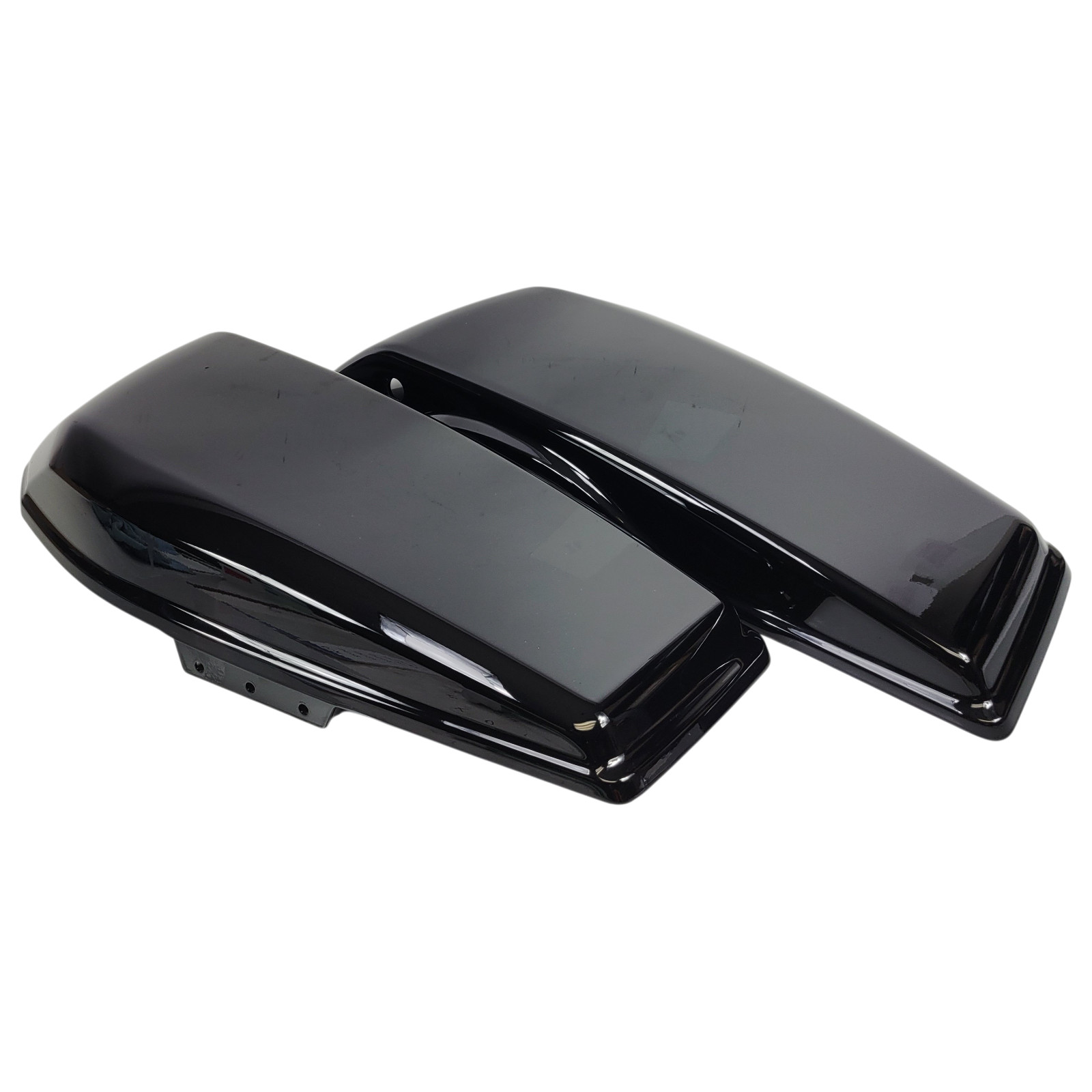 Harley 23.5-26 CVO Street Road Glide Extended Saddlebag Bottoms Vivid Black OEM