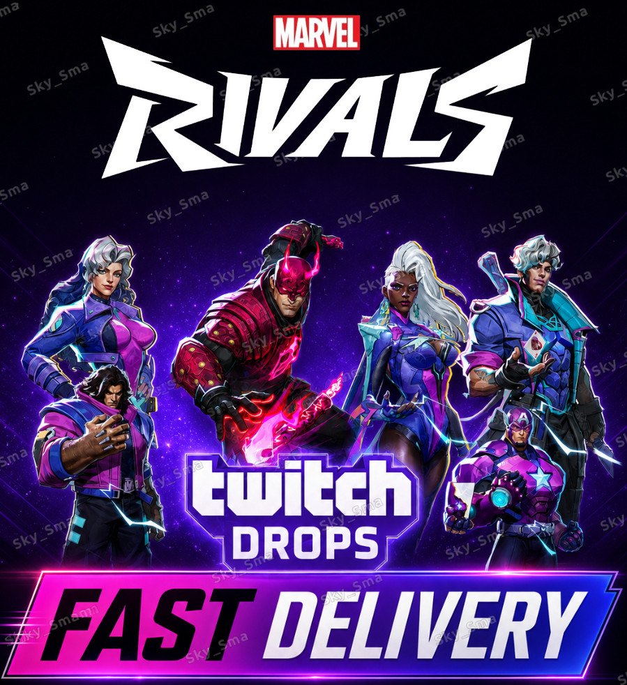 Marvel Rivals Twitch Drops - Costumes Emotes Sprays Tokens - 53 Items