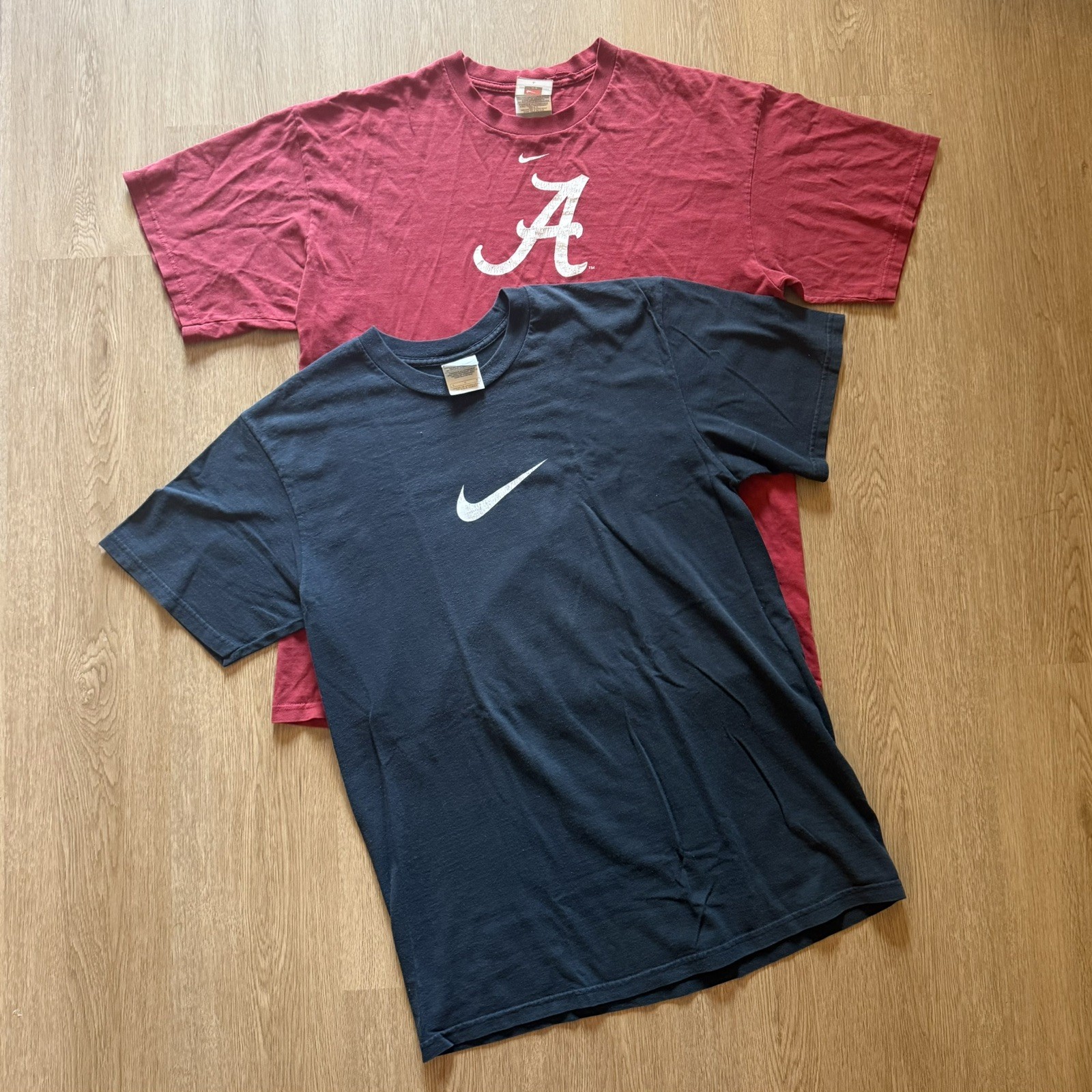Two Vintage Nike Swoosh Graphic T-Shirts Rare 2000’s Size Large Two Vintage Nike Swoosh Graphic T-Shirts Rare 2000’s Size Large