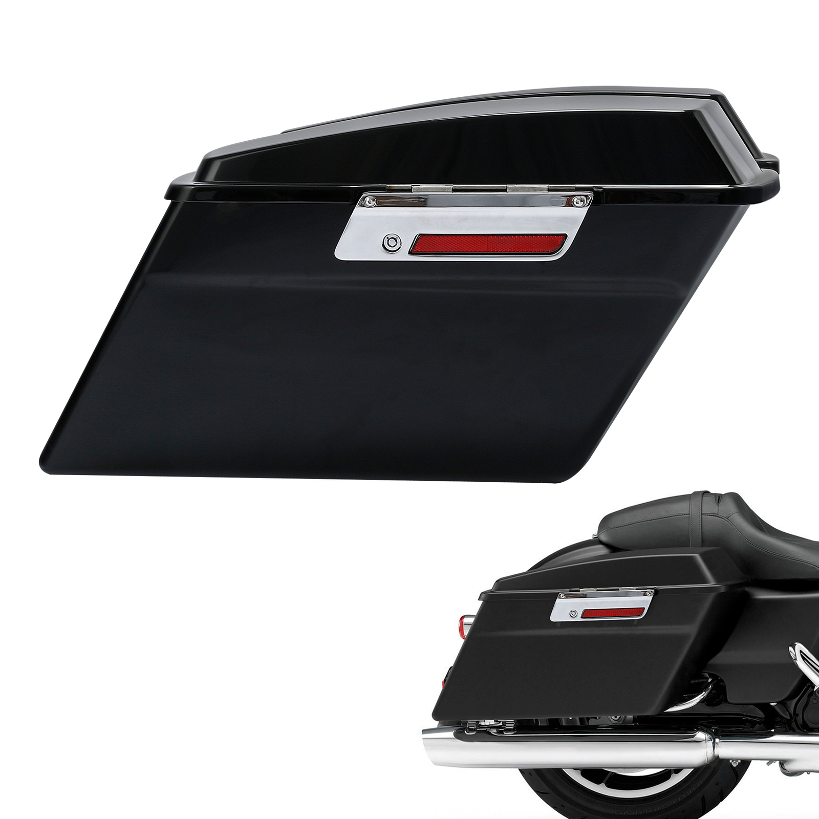 Hard Saddle Bag Saddlebags Fit For Harley Touring Road King Glide FLHT 1994-2013