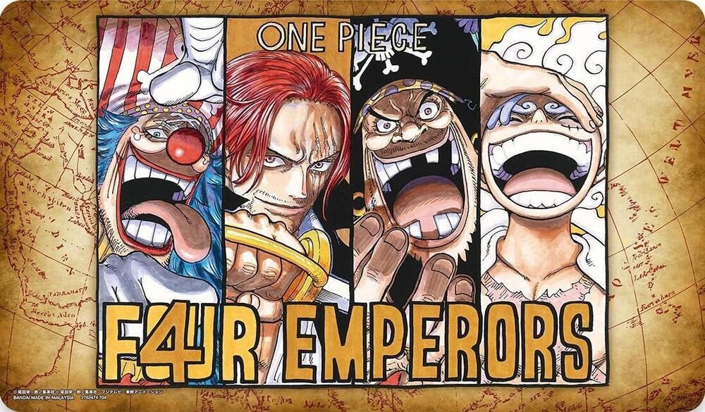 BANDAI One Piece TCG Official Playmat Vol.2 - The Four Emperors | US SELLER