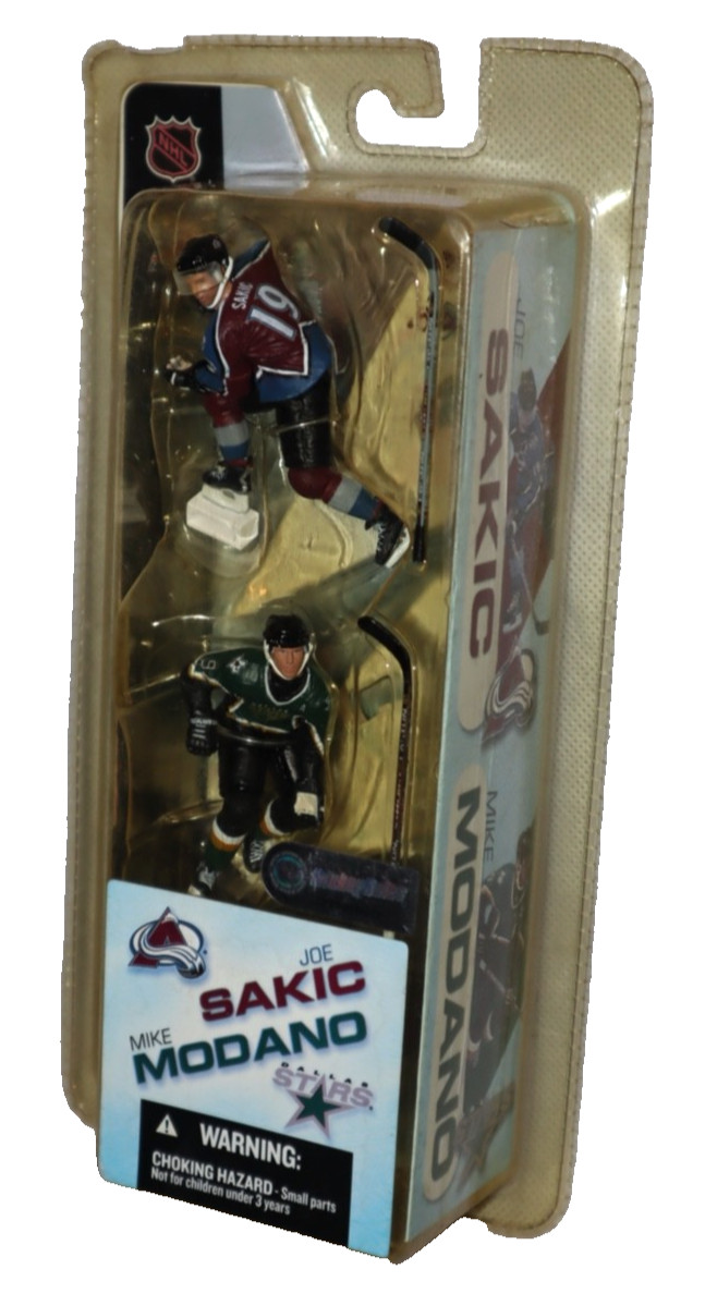 VTG NHL HOCKEY FIGURE PACK JOE SAKIC & MIKE MODANO MCFARLANE MINI TOY LOT 2004