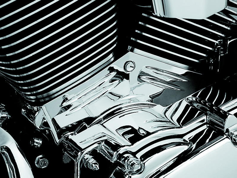 Kuryakyn 8143 Twin Cam Cylinder Base Cover 1999-2006 Chrome
