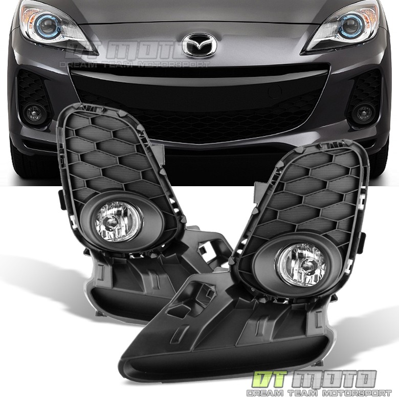 2012-2013 Mazda 3 Mazda3 4/5Dr Bumper Fog Lights+Switch Replacement Left+right 2012-2013 Mazda 3 Mazda3 4/5Dr Bumper Fog Lights+Switch Replacement Left+right