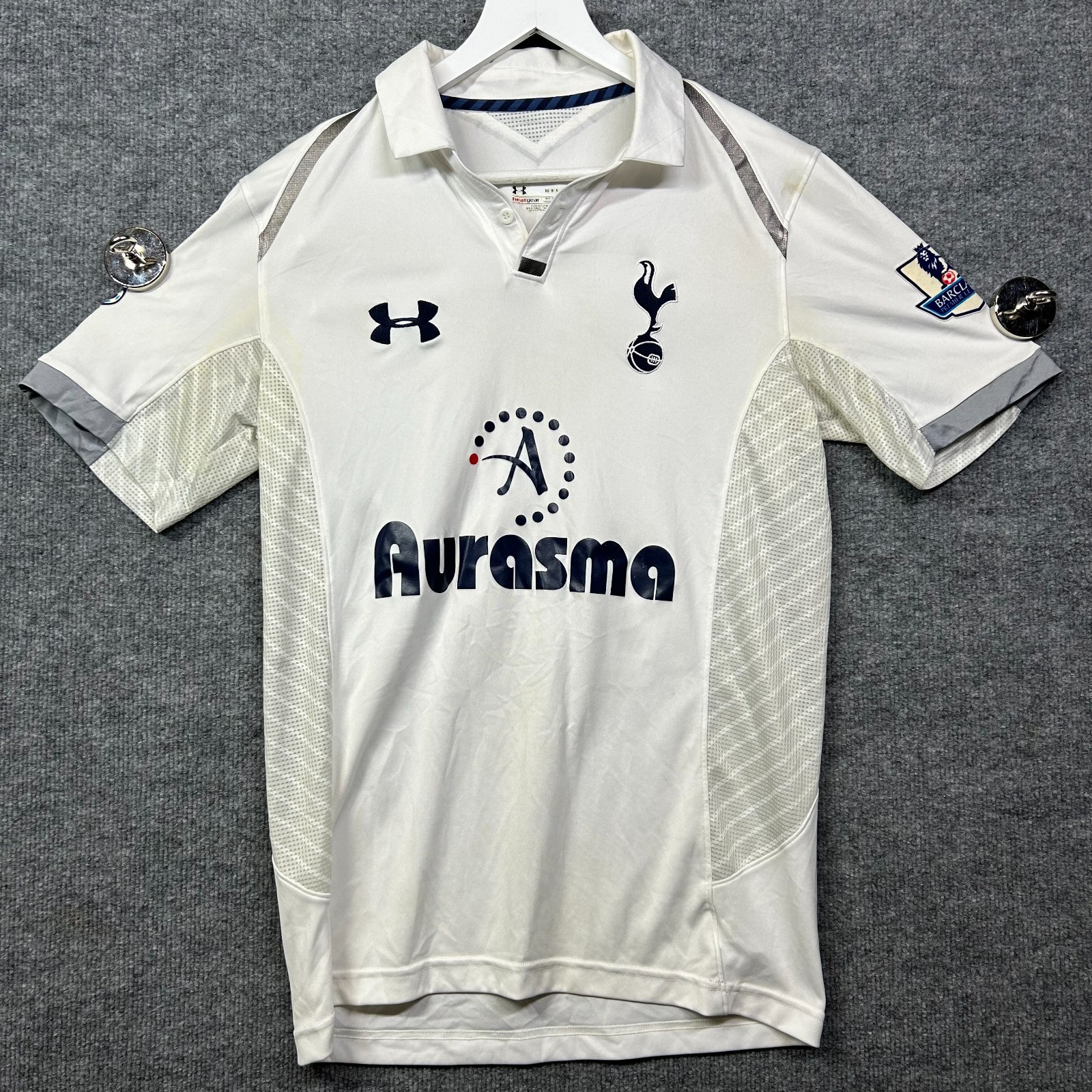 Under Armour Tottenham Hotspur 2012/13 Home Jersey Mens White Aurasma #10 Medium