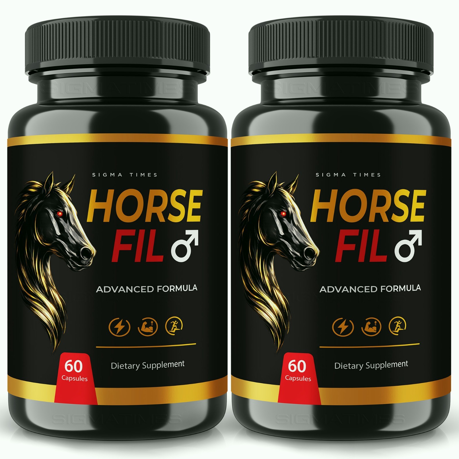 HorseFil Capsules for Men, Horse Fil Pills, Male Performance Supplement - 2 Pack