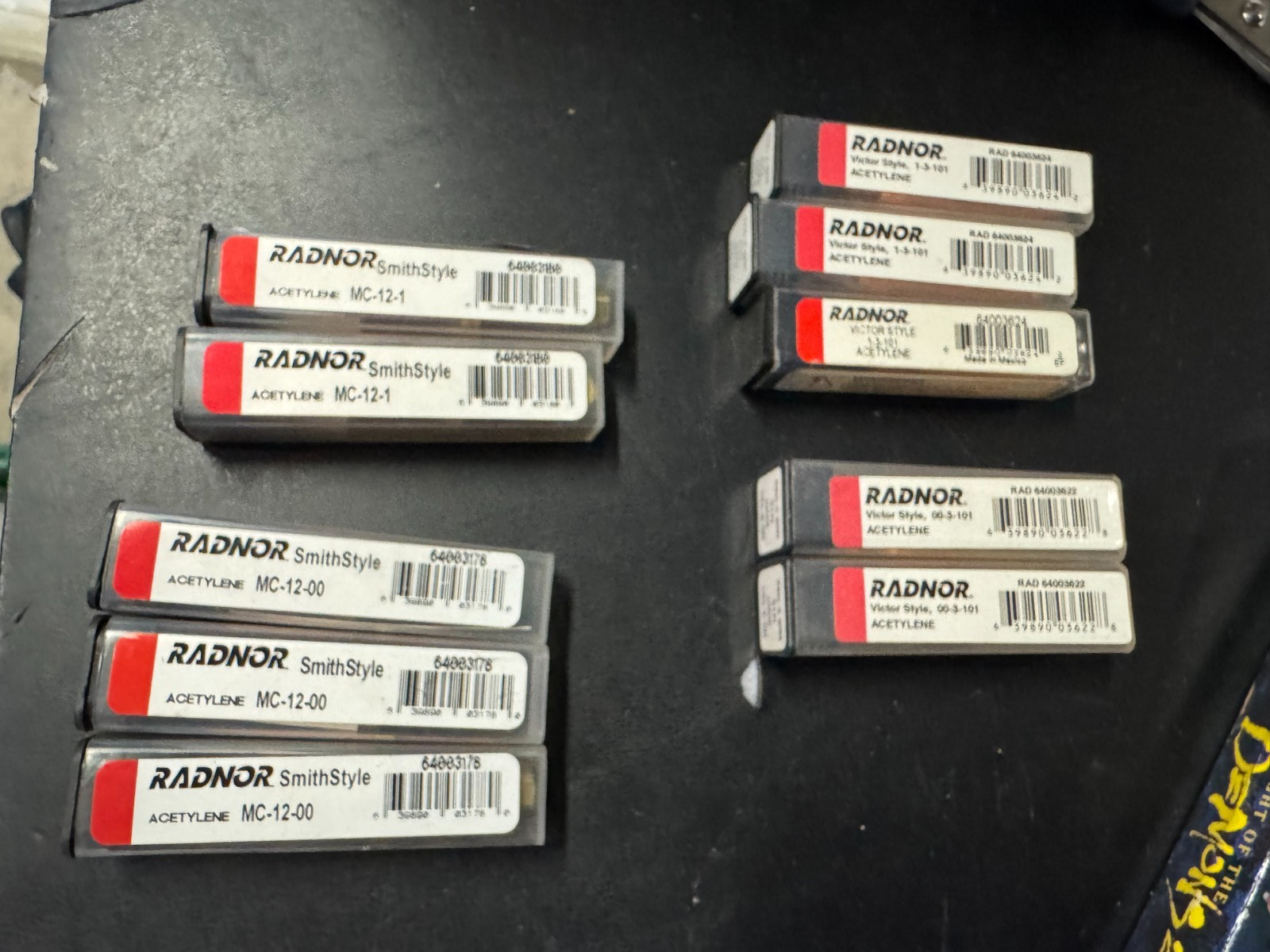 NEW RADNOR LOT 10X ACETYLENE TORCH TIPS