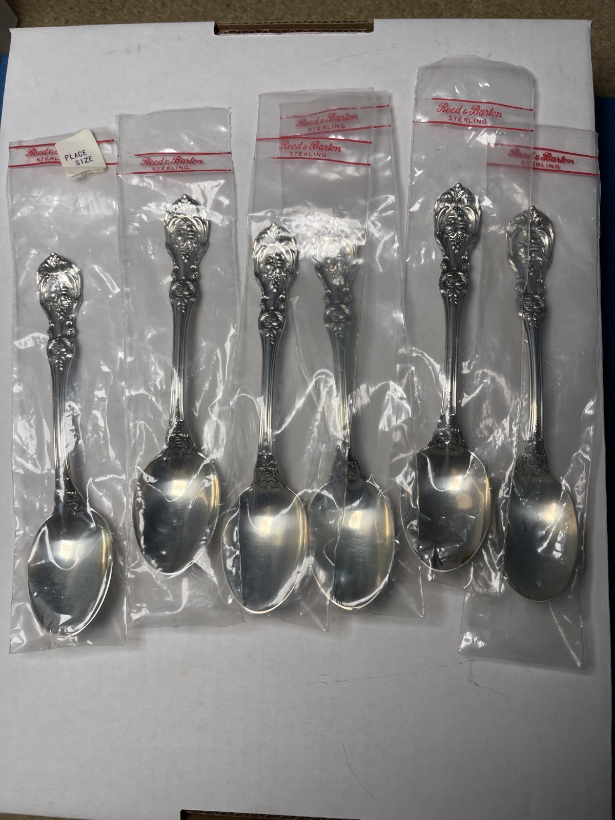 6 REED & BARTON FRANCIS I Sterling Silver Place/Soup spoon 6 5/8\ 6 REED & BARTON FRANCIS I Sterling Silver Place/Soup spoon 6 5/8\