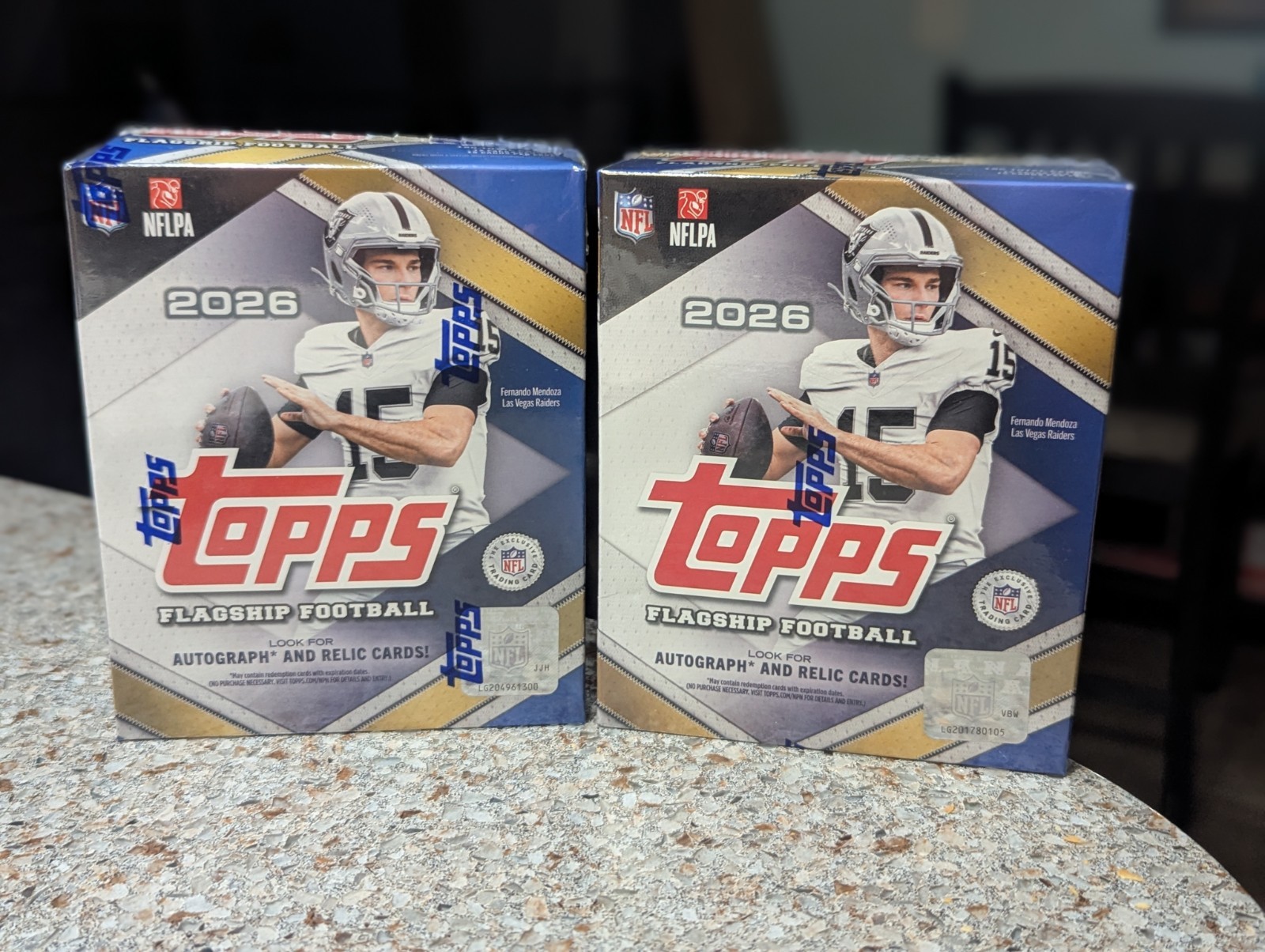 Lot Of 2 - 2026 Topps Flagship Football Mega Box WALMART EXCLUSIVE