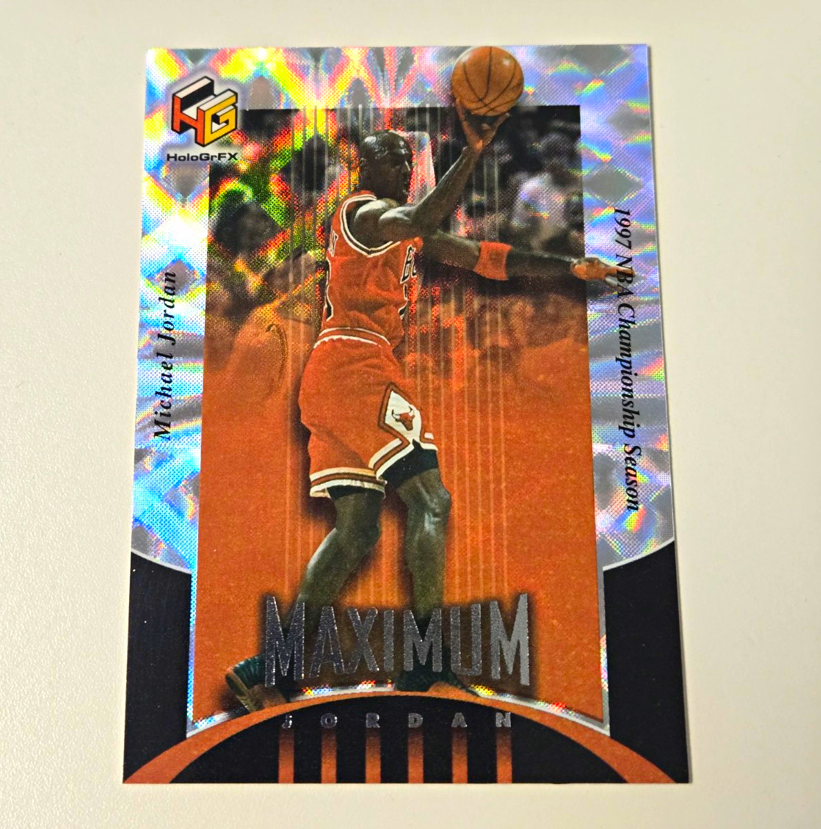 1999-00 Upper Deck HoloGrFX - Maximum Jordan #MJ5 Michael Jordan Chicago Bulls 1999-00 Upper Deck HoloGrFX - Maximum Jordan #MJ5 Michael Jordan Chicago Bulls