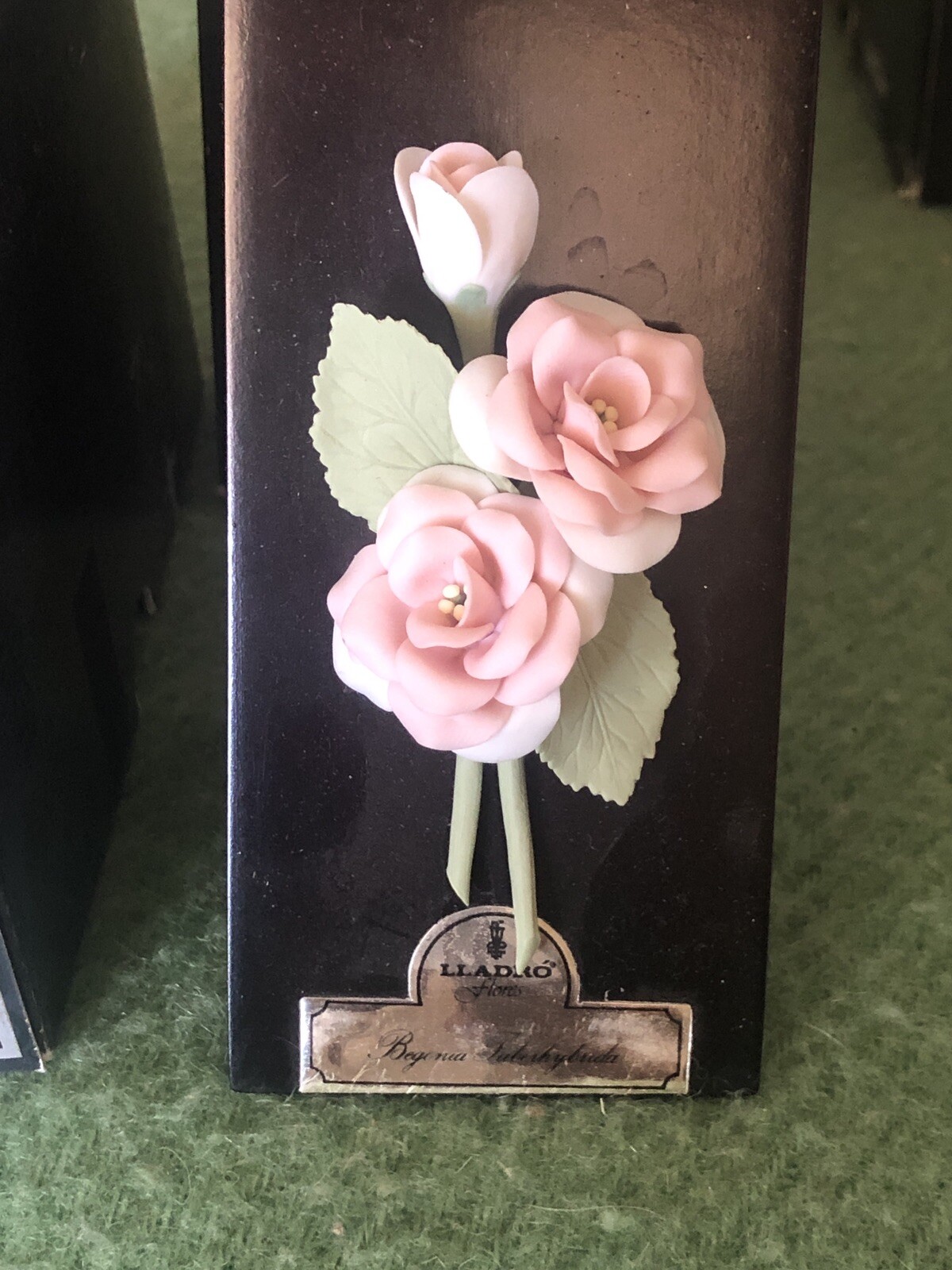 Rare Retired Lladro Flores MINIATURE BEGONIA 5188 Boxed Sculptures by Lladro HTF