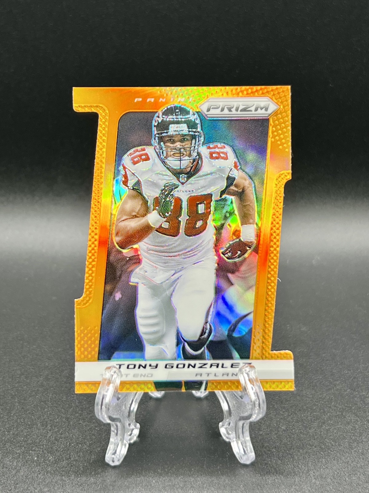 2013 Panini Prizm - Tony Gonzalez #132 Orange Prizm Die-Cut /50 2013 Panini Prizm - Tony Gonzalez #132 Orange Prizm Die-Cut /50