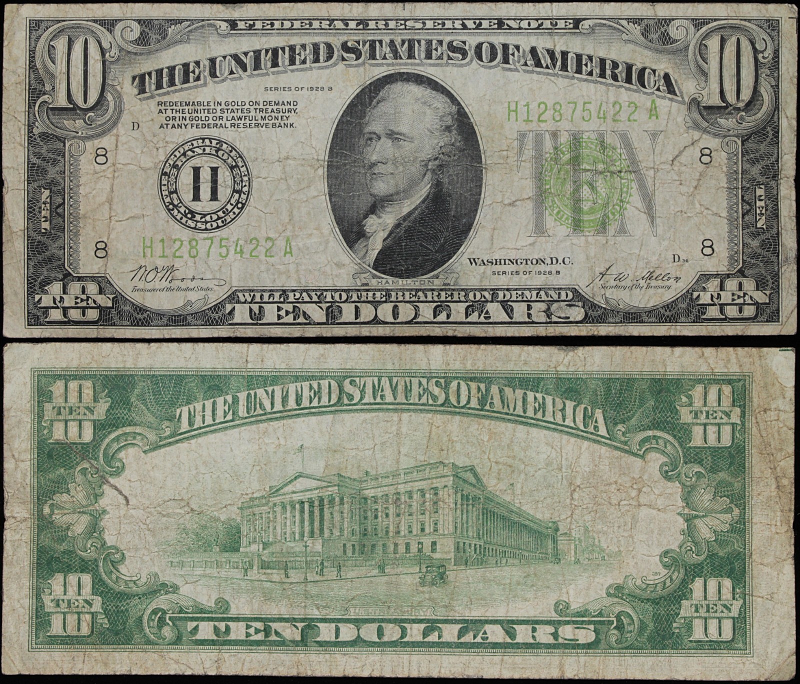 1928 B $20 Twenty Dollar REDEEMABLE IN GOLD St. Louis Federal Reserve Note #2079 1928 B $20 Twenty Dollar REDEEMABLE IN GOLD St. Louis Federal Reserve Note #2079