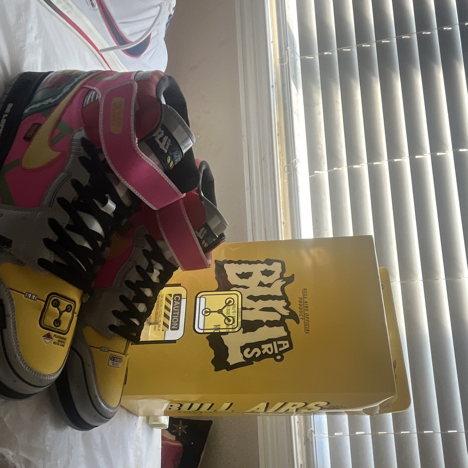 Nike Air Jordan 1 High Hoverean Custom Bull Airs Mag Back to the Future Size 15 Nike Air Jordan 1 High Hoverean Custom Bull Airs Mag Back to the Future Size 15