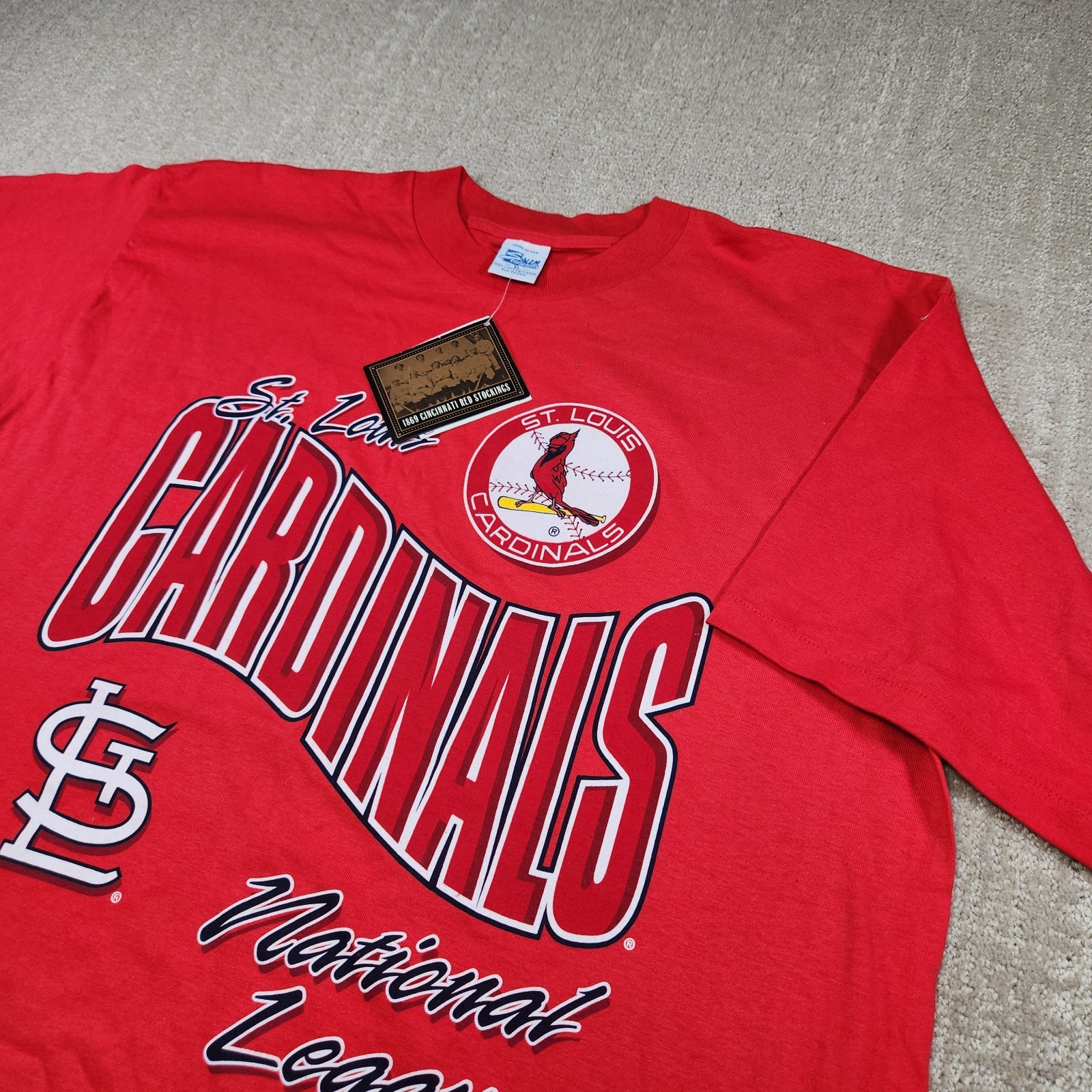 Vintage St Louis Cardinals Shirt Men XL Salem Sports NOS Single Stitch MLB NEW
