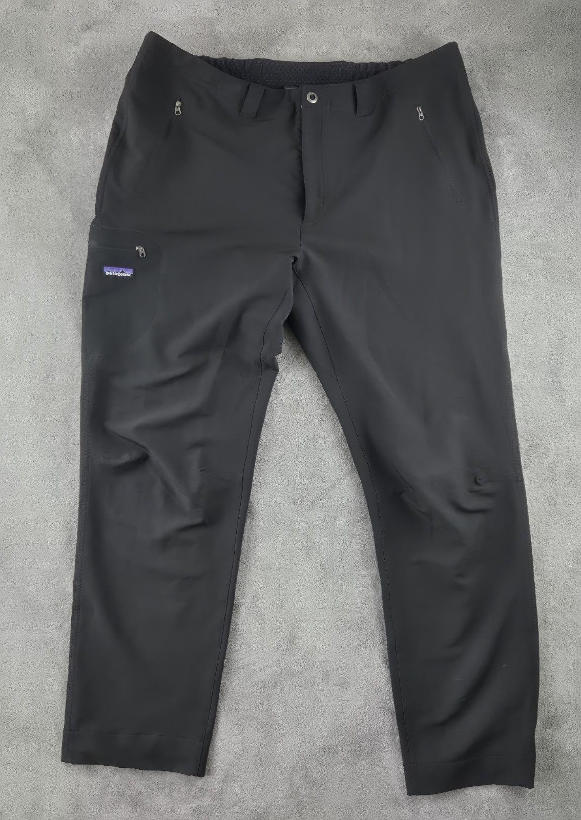 Patagonia Simple Guide Black Softshell Pants Mens XXL Lightweight Hiking 83183 Patagonia Simple Guide Black Softshell Pants Mens XXL Lightweight Hiking 83183