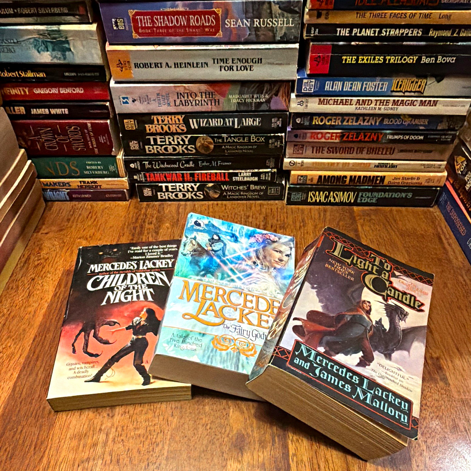 Mercedes Lackey 3 Paperback Book Lot: Children of the Night Light Candle Fairy