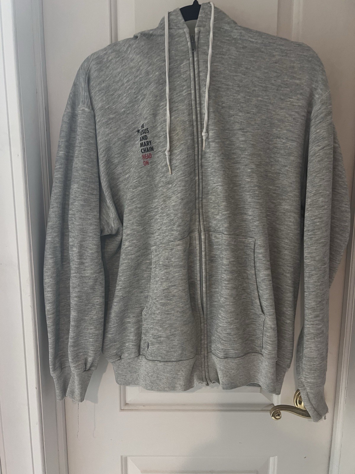 Vintage 1989 Jesus & Mary Chain Head On Promo Zip Hoodie XL Hanes Tri-Blend