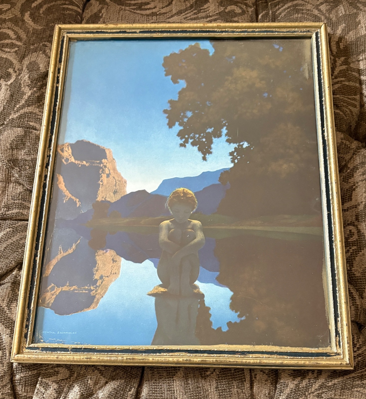 Maxfield Parrish “Evening” — Reinthal & Newman, N.Y. — Vintage 1920s Print