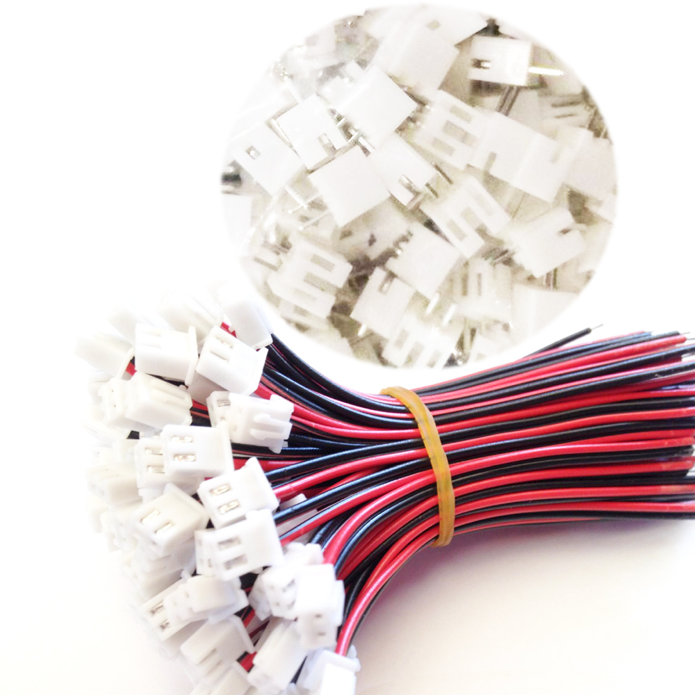 100 Sets JST-XH 2.54mm Pitch 2P Connectors Cable Plug Socket 15cm Battery Wire 100 Sets JST-XH 2.54mm Pitch 2P Connectors Cable Plug Socket 15cm Battery Wire