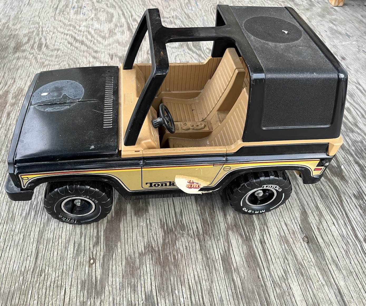 Tonka MR-970 Bronco/Jeep — Black & Gold, late 1970s