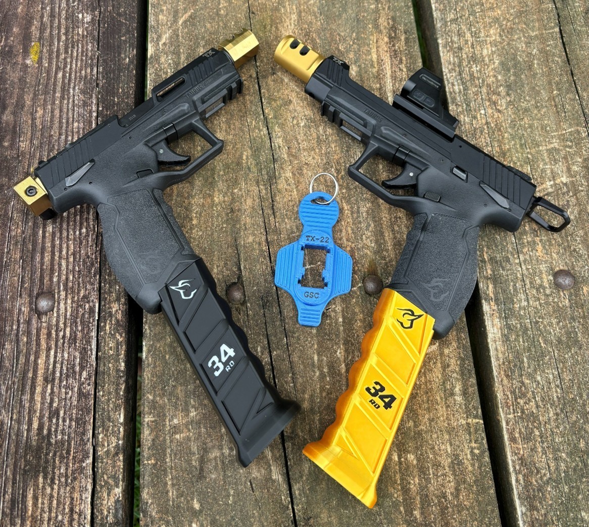 GSC Taurus TX22 34RD ProMag Full Size Magazine Sleeve Spacer + Speed Loader