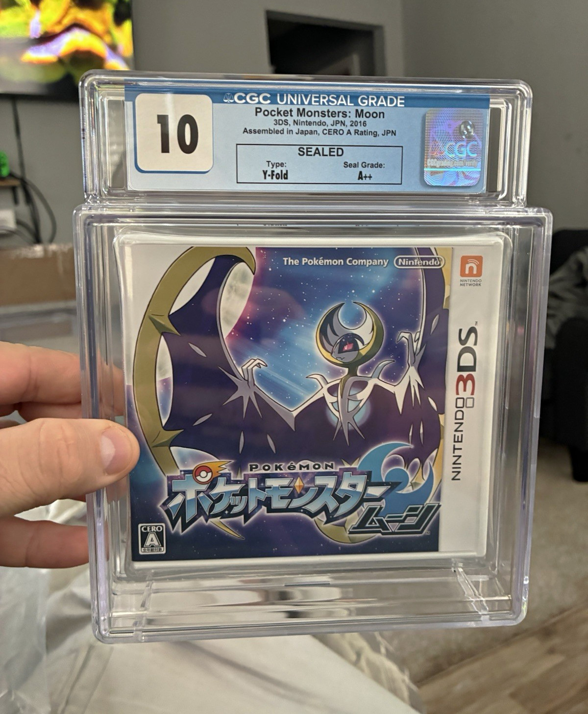 Nintendo CGC 10 Sealed Pocket Monsters: Moon Nintendo 3DS NTSC-J Japan 2016