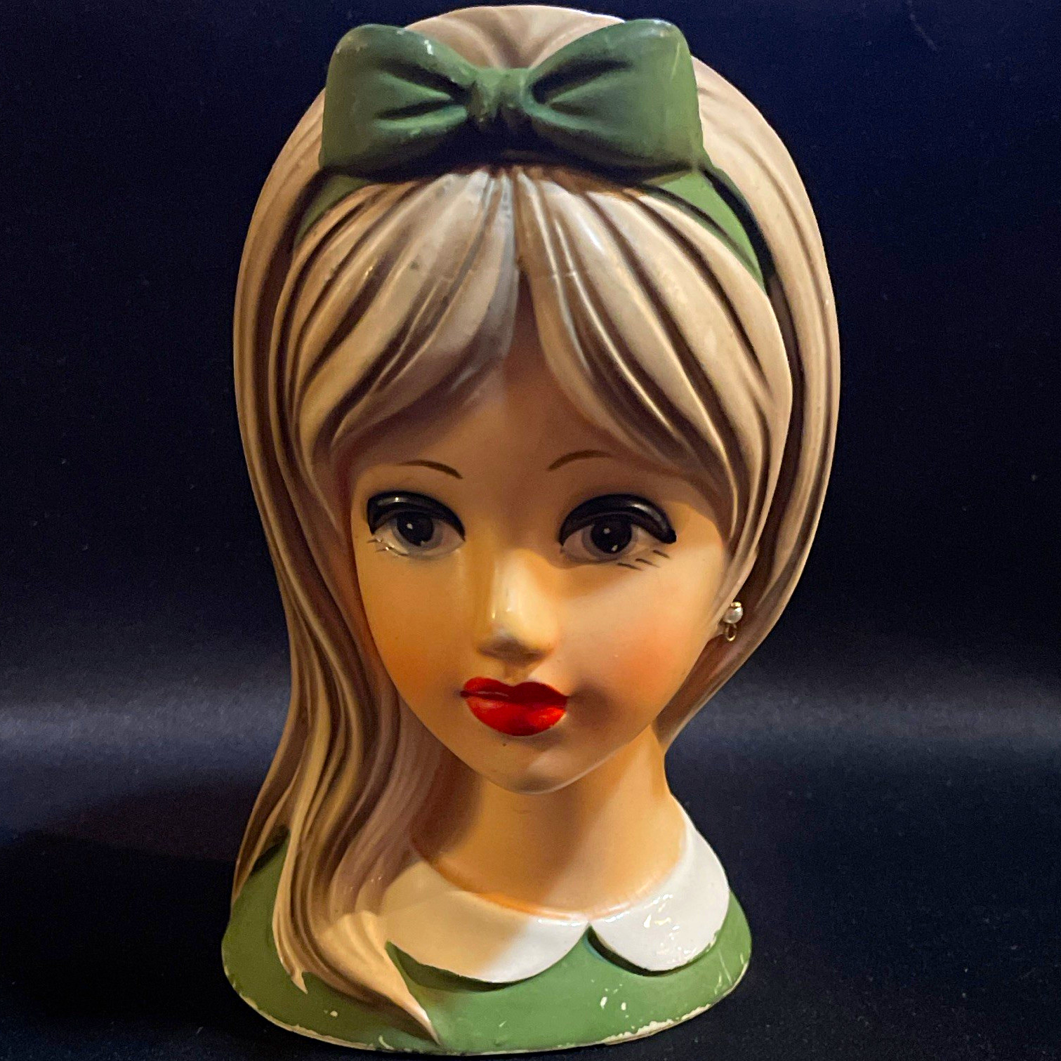 Vintage Napcoware Lady Head Vase C-8493 Retro Ceramic - Antique