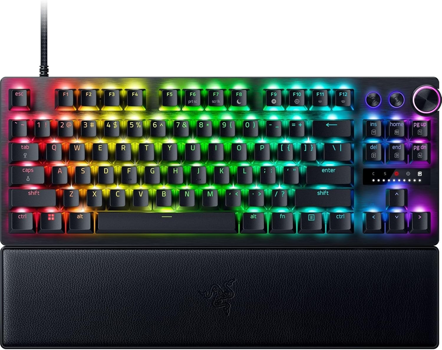 Razer Huntsman V3 Pro Tkl, Rapid Trigger, Gaming Keyboard, Wrist Rest, Black Razer Huntsman V3 Pro Tkl, Rapid Trigger, Gaming Keyboard, Wrist Rest, Black