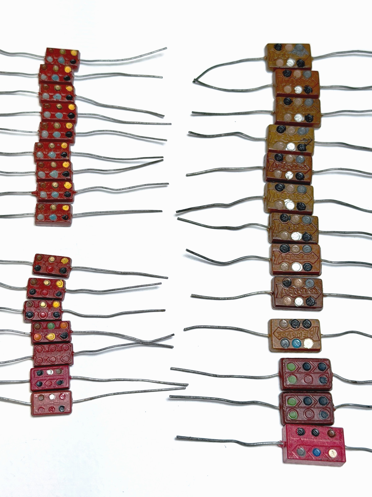 29pcs Vintage Cornell Dubilier Aerovox El Menco Domino Radio Audio Capacitors