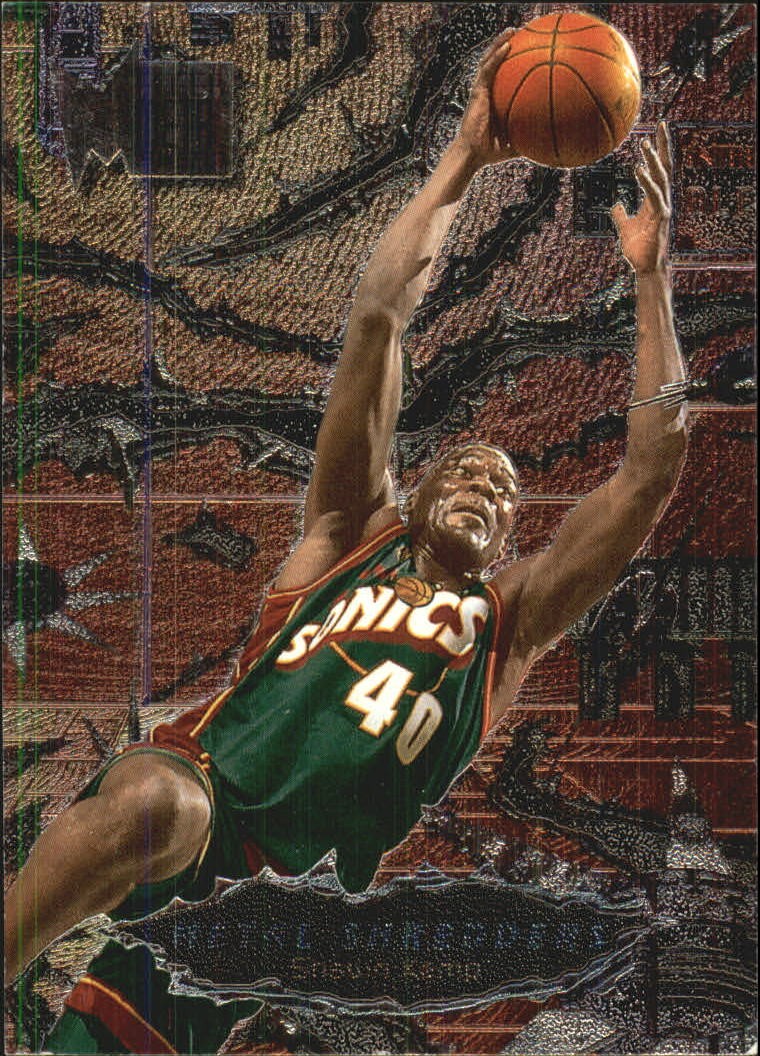 1996-97 Fleer Metal Basketball Card #242 Shawn Kemp MS 1996-97 Fleer Metal Basketball Card #242 Shawn Kemp MS