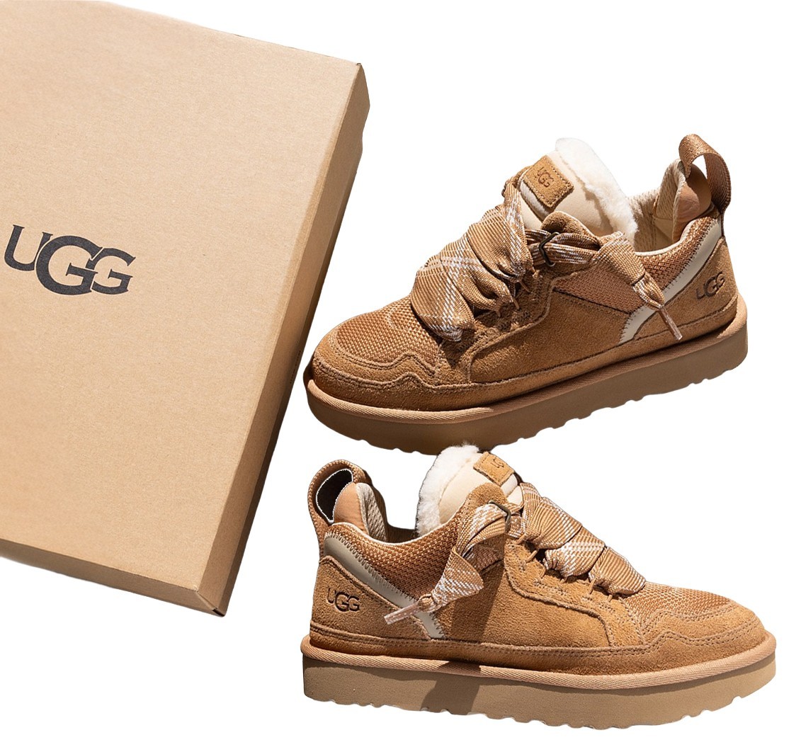 100% UGG Lowmel Chestnut Suede Mesh Sneakers Women\'s sizes 6 7 8 9 10 NEW in Box