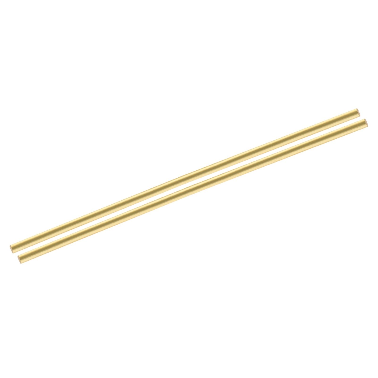 2pcs Brass Rods 4mm x 200mm Brass Solid Round for DIY Craft