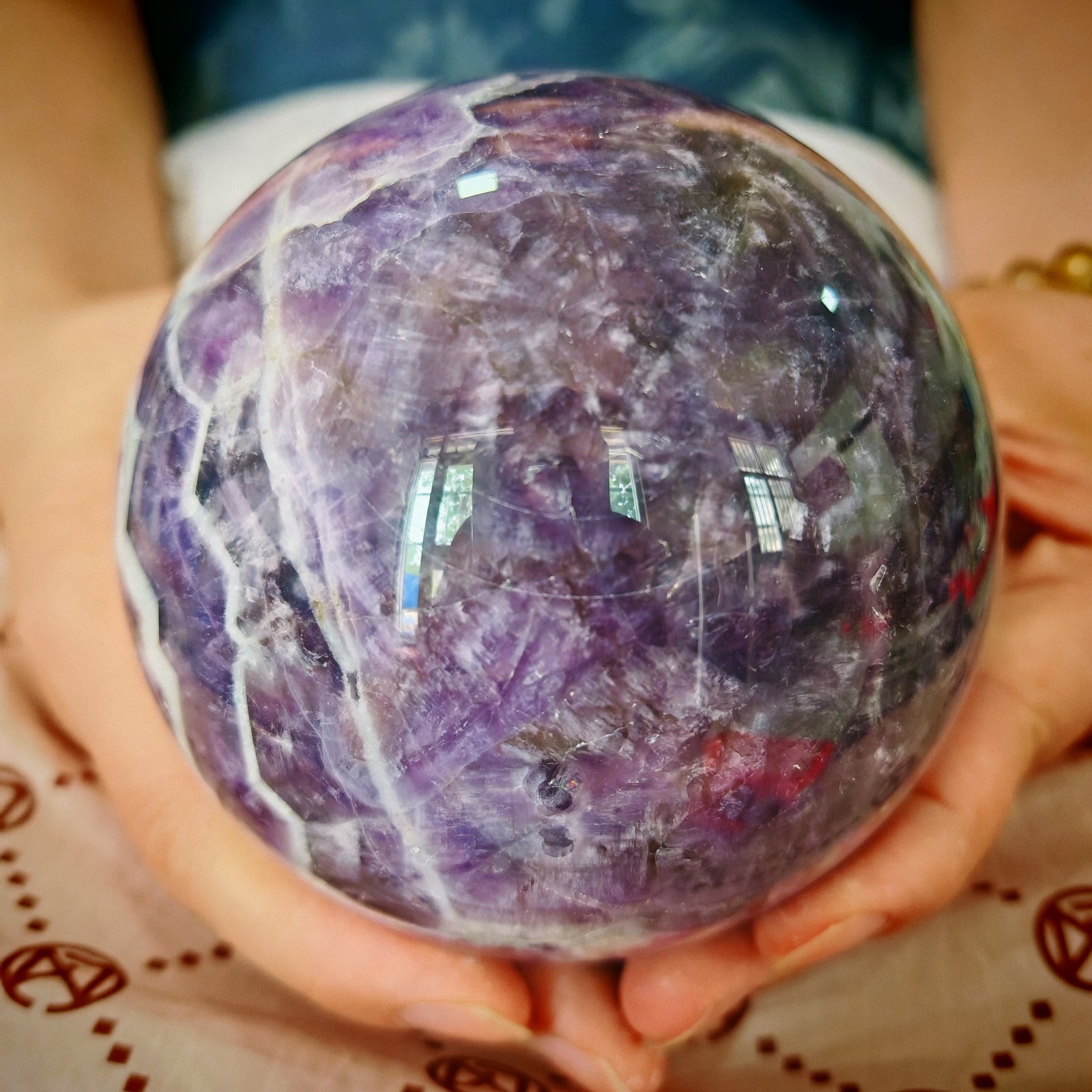 3.19LB Natural dreamy amethyst ball 1.45kg 3.19LB Natural dreamy amethyst ball 1.45kg