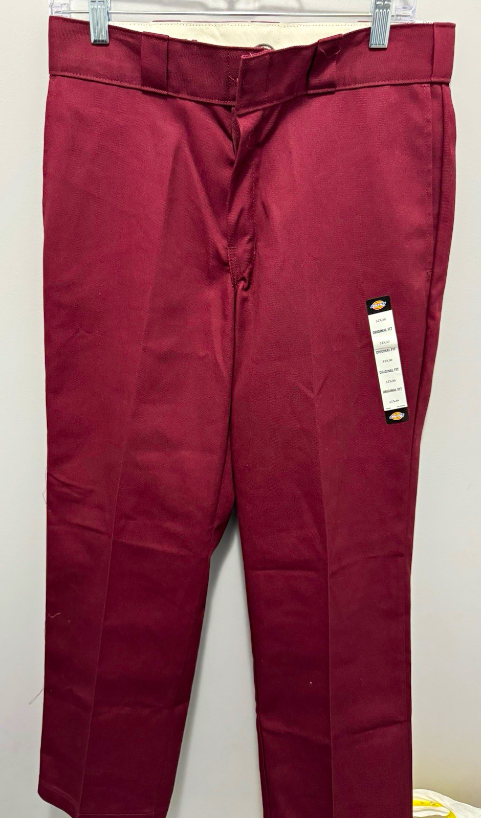 Dickies 874 Original Work Pants Mens 32x30 Burgundy Original Fit NWT Dickies 874 Original Work Pants Mens 32x30 Burgundy Original Fit NWT