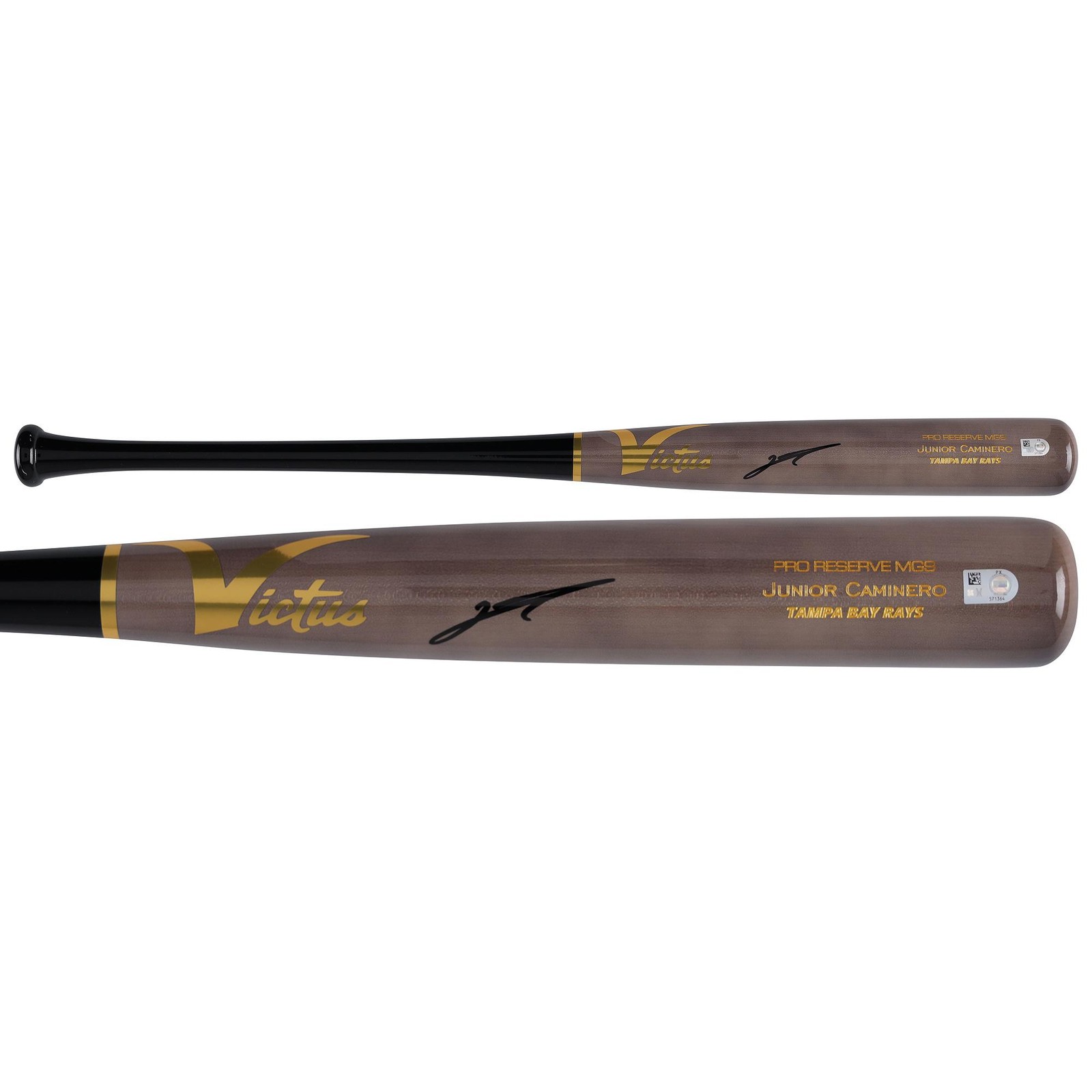 Junior Caminero Tampa Bay Rays Autographed Victus Game Model Bat