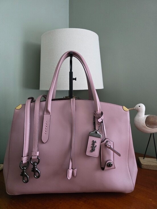 Coach 22821 Cooper Carryall Dusty Rose Glovetanned Leather Satchel Bag 1941 Coach 22821 Cooper Carryall Dusty Rose Glovetanned Leather Satchel Bag 1941