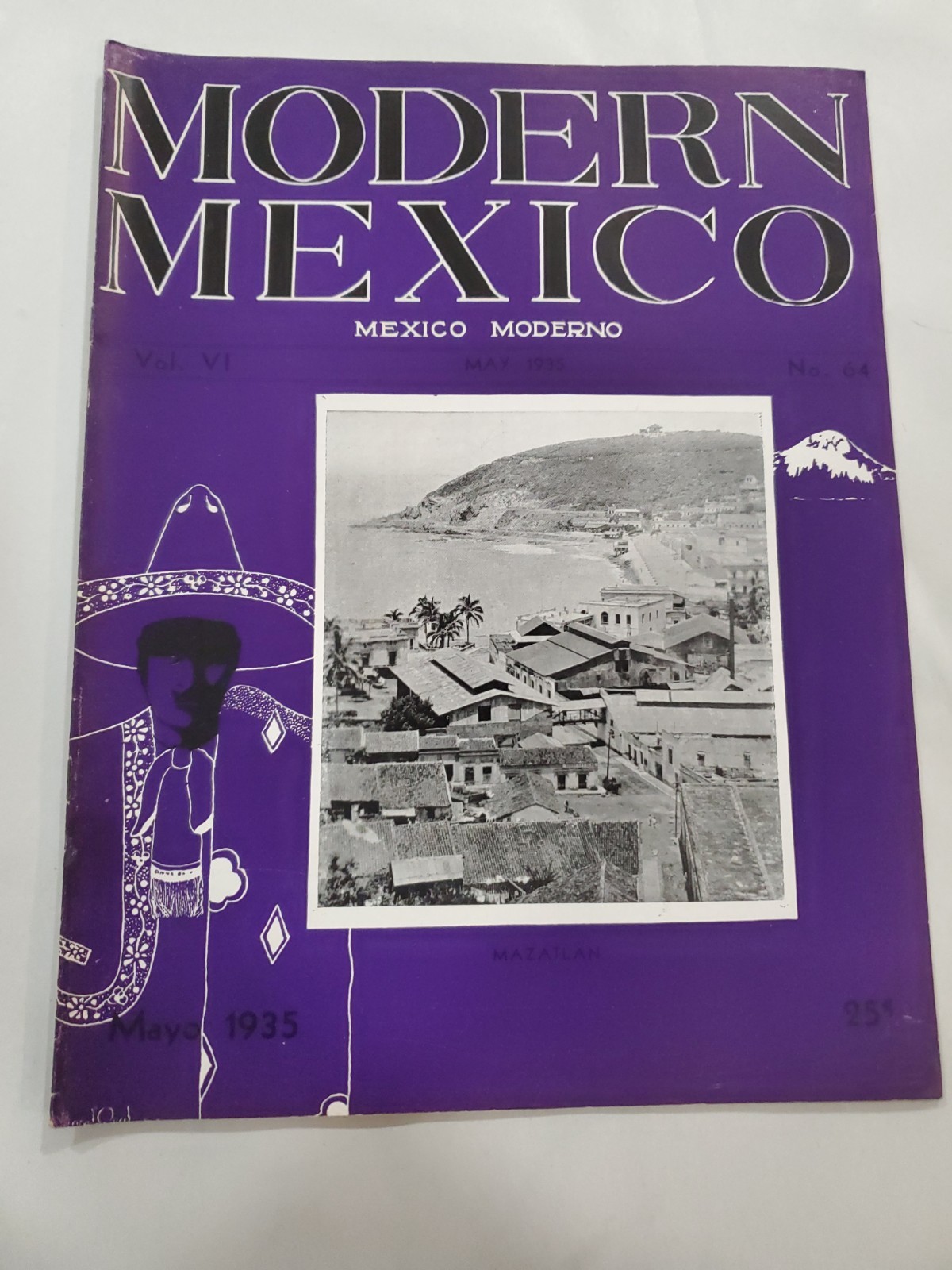 1935 Modern Mexico Magazine Cardenas Mazatlan Art Deco Vol VI No 64 1935 Modern Mexico Magazine Cardenas Mazatlan Art Deco Vol VI No 64