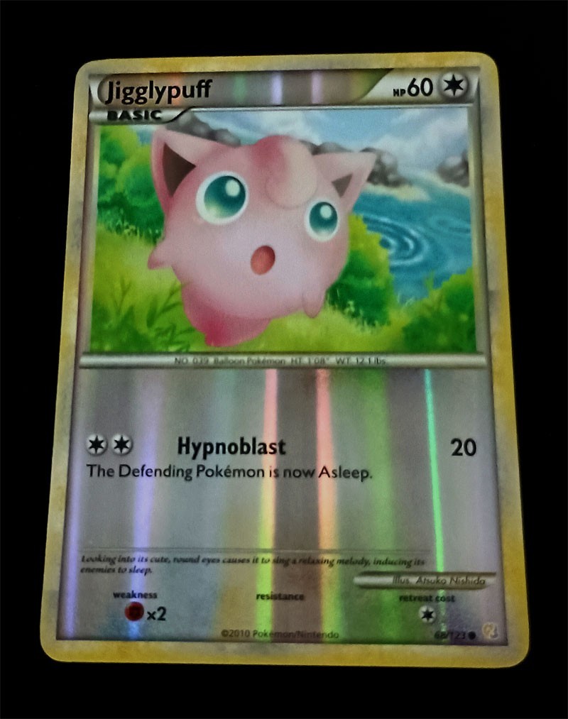 Jigglypuff 68/123 Reverse Holo Common Heart Gold Soul Silver NM Jigglypuff 68/123 Reverse Holo Common Heart Gold Soul Silver NM