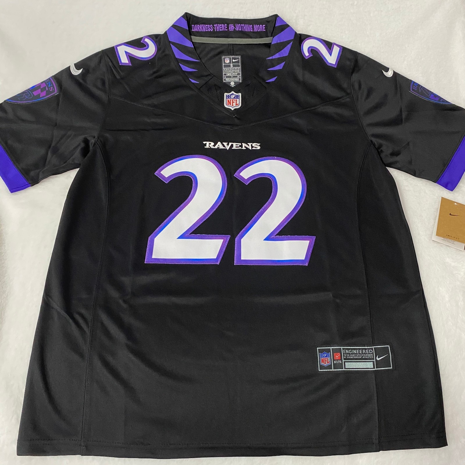 Derrick Henry #22 Baltimore Ravens Black Stitched Jersey (Men\'s Sizes S-4XL) Derrick Henry #22 Baltimore Ravens Black Stitched Jersey (Men\'s Sizes S-4XL)