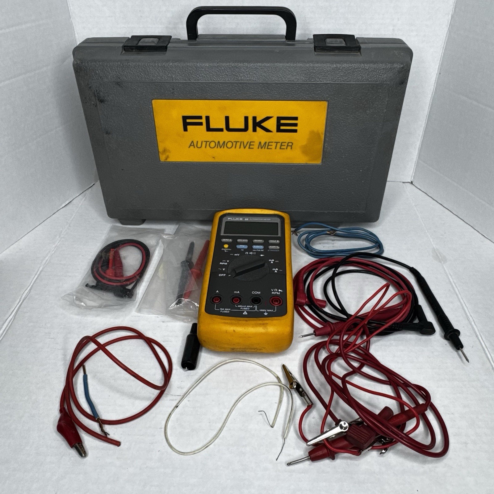 Fluke 88 Automotive Multimeter With Case Manual And Accesories G2U