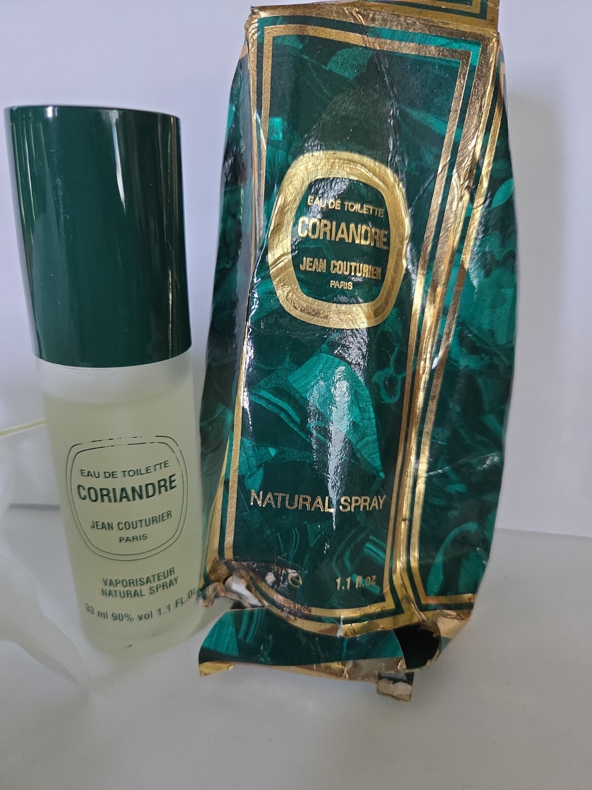 90\'s Coriandre Jean Couturier EDT Natural Spray 1.1 FL OZ. SCRUNCH BOX 90\'s Coriandre Jean Couturier EDT Natural Spray 1.1 FL OZ. SCRUNCH BOX