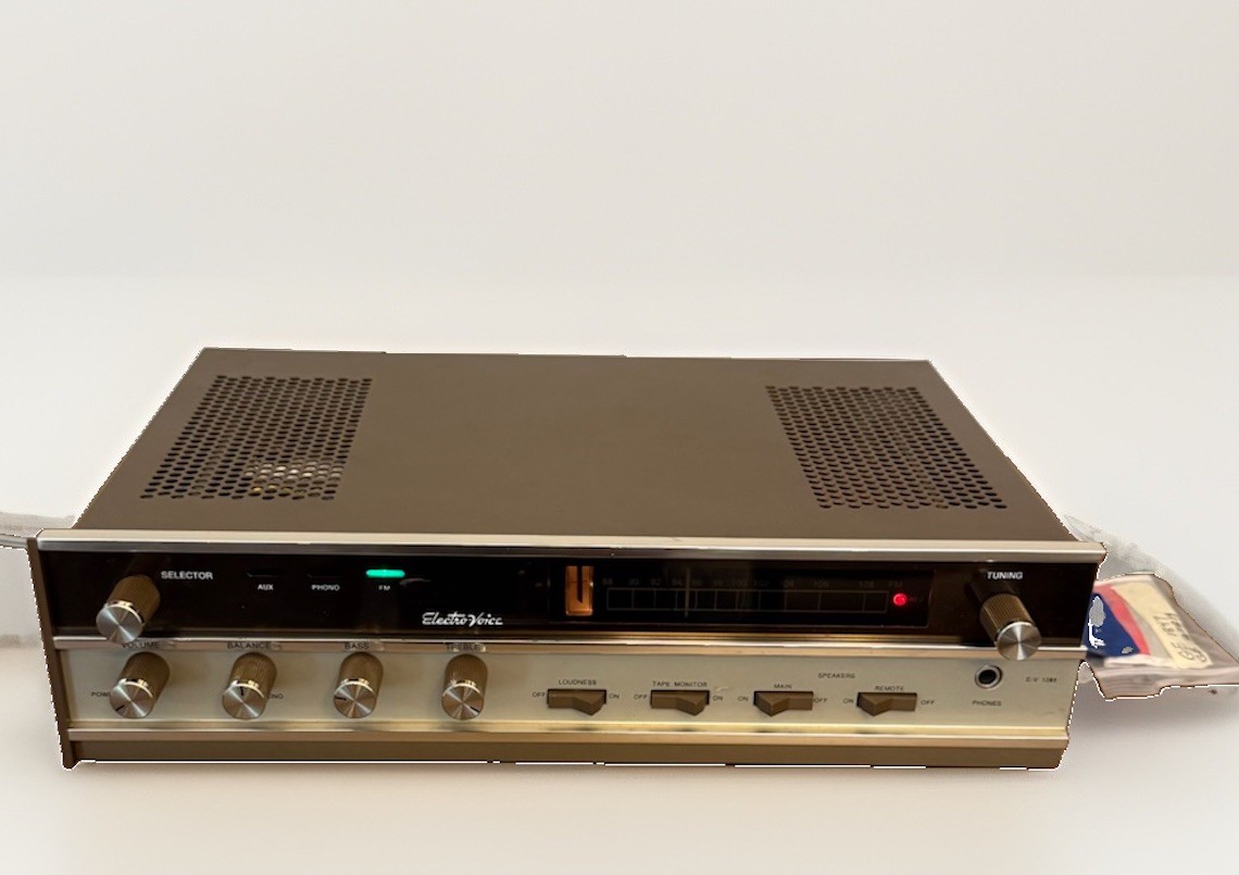 Vintage Electro Voice EV-1281 Stereo Receiver Amp Phono Working w Manual + Bulbs Vintage Electro Voice EV-1281 Stereo Receiver Amp Phono Working w Manual + Bulbs